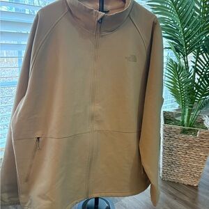 The North Face Men's Camden Jacket Size 3xL Full Zip ,2 Pockets ., Khaki